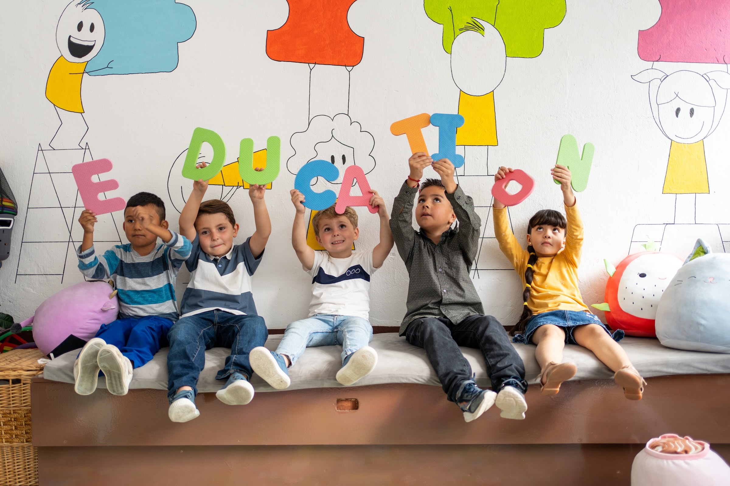 Children learning and growing